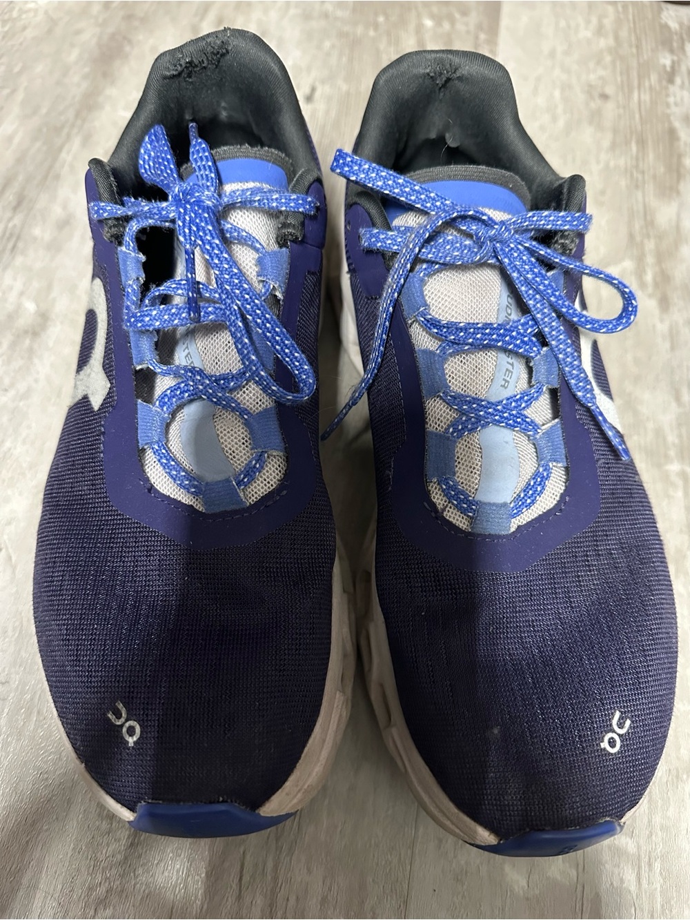 On Running Men's Navy Blue and Light Blue Sneakers